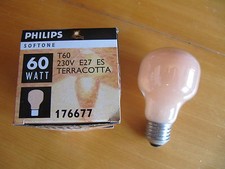  Glühlampe Dekolampe TERRACOTTA T60 PHILIPS E27 ES 60W Softone Glühbirne T55