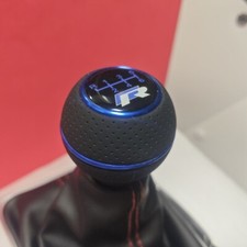 BLAU LEDER 6-G SCHALTKNAUF