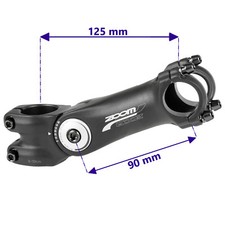 Ahead Vorbau 1 1/8 Zoll Alu verstellbar 125mm 25,4mm oder 31,8mm Lenkerklemmung