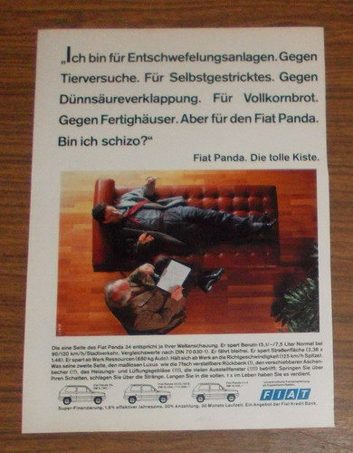 Seltene werbung fiat panda 4x4 - panda,