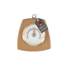 Holzthermometer Bimetall aus Nussholz Innenräume Zimmer Analog Holz Thermometer
