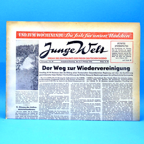 Junge welt 1954 - junge, 06.02.1954
