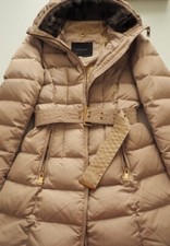 Zara Daunenmantel Jacke Winter S Beige Daunen Mantel NEU
