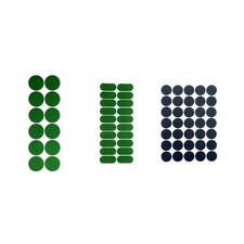 Markierungspunkte und Stoffpflegeaufkleber für Snookertische