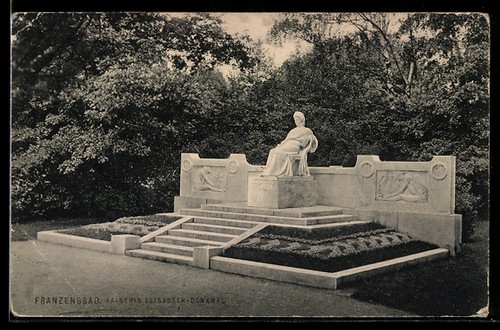Franzensbad denkmal von - ak,