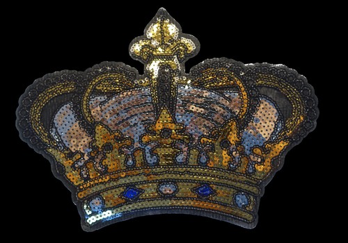 23x17cm pailletten krone - pailletten,