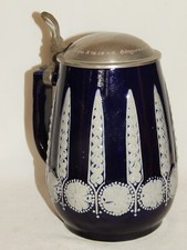 1 L Bierkrug Zinndeckel WICK