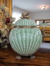 Deckelvase Porzellan Bronze