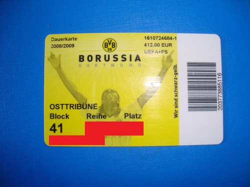 2008 ticket dauerkarte - 2008,