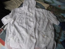 Bluse weiß/durchsichtig Gr. 54