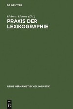 Praxis Der Lexikographie