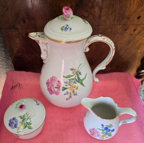 Meissen porzellan kaffeekanne - meissen,