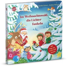 Im Weihnachtswald, die Lichter funkeln Mit stabiler Pop-Up-Seite, Licht und S...