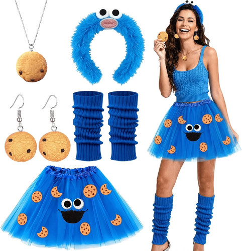 Krümelmonster kostüm damen - krümelmonster,