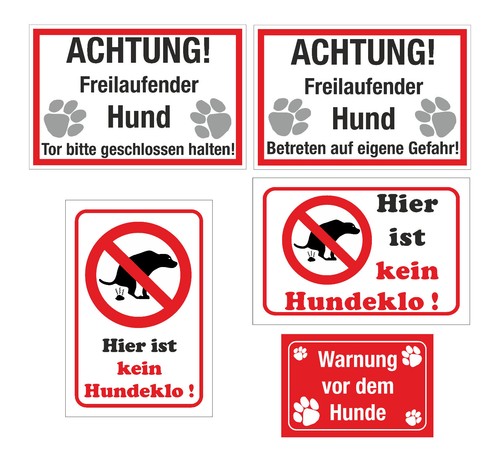 Achtung hund kein hundeklo - hund,