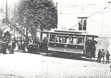 AK  Altenburg - S.A. Burgstraße - Tw 4 - Altenburger Straßenbahn