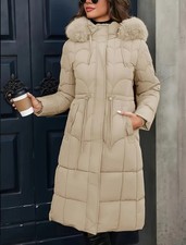 Winter Damen Mantel Hell Beige Gr. S  Neu