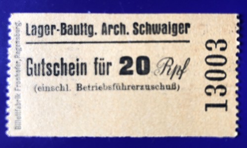 Wertmarke gutschein rpf - wertmarke,