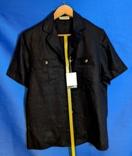 FRANCO CALLEGARI    Damen Hemd,     Gr 40,   Farbe Blau-Schwarz,   Gewicht 250g