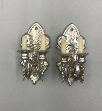 Kleine Zinn Wandleuchter