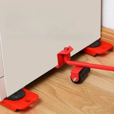 Möbel Mover Tool Set Schwerlast Rollen Heber mit Rad 5 Teile Moving Zubehör