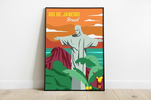 Rio janeiro reiseposter - rio, de