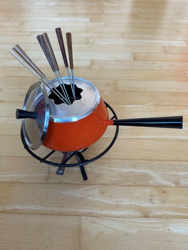 Vintage spring fondue set - spring,