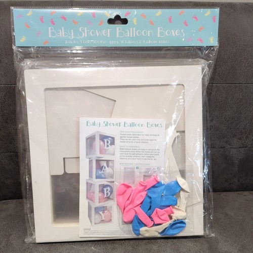 Baby shower ballonbox - baby, turm