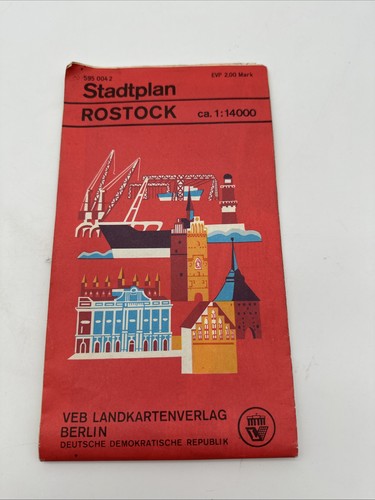 Veb stadtplan rostock ddr - veb,
