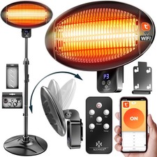 RETOURE Heizstrahler Infrarot 2000W Terrassen Strahler WIFI Wärmestrahler IPX4