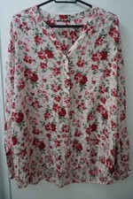 Damen Bluse Tunika Rosa Rot