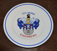 Großer DDR Teller 700 Jahre Eisenberg Wappen