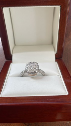 Brillantring aus 18k weiß - aus,