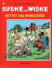 SUSKE UND WISKE 1 - Rettet das Rhinozeros (limitiert, nummer., signierter Druck)