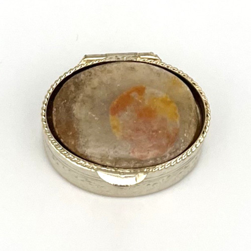 Vintage pillendose onyx marmor - onyx,