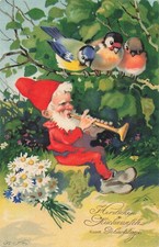 Zwerg mit Flöte F. Baumgarten