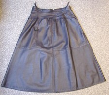 Blauer Lederrock, echtes Leder