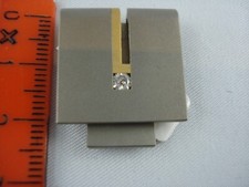 Geldscheinklammer - Titan - 750 Gelbgold - Brillant 0,11 CT - NP € 1.276 -z37