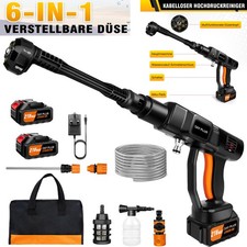 6000W 6 IN 1 Elektro Hochdruckreiniger 350 bar Fl chenreiniger Dampfstrahler
