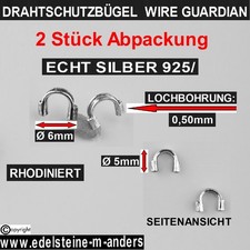 Echt Silber Drahtschutzbügel