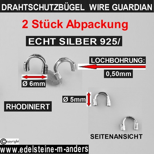 Echt silber drahtschutzbügel - echt,