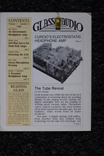 Glass Audio 1.Ausgabe 1/1988 amerik. Kultmagazin für Röhrenverstärker Selbstbau 