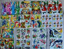 10 Bögen Glanzbilder Oblaten Scraps Made in England MLP Retro Konvolut TOP RAR 