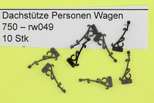 Bastler - H0 Dachstützen für Personenwagen, 10 Stück - rw049