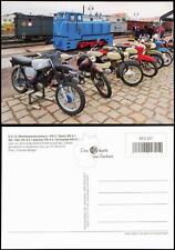 Ansichtskarte  Verkehr KFZ Motorrad Schwalbe MZ ua Radebeul Ost 2014