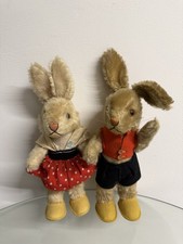 Süßes Hasenpaar angezogen - Original Steiff ALT!