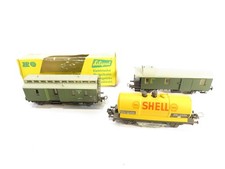 Liliput H0 272D Postgepäckwagen DB in OVP mit Kesselwagen Shell  #P  