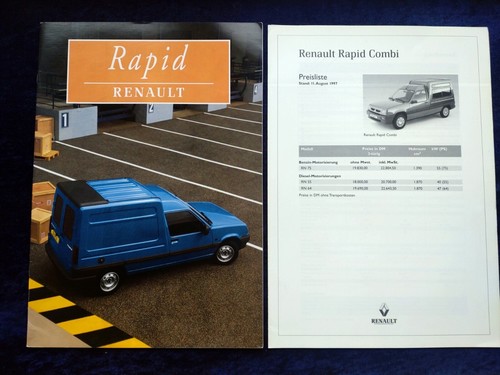 Renault rapid prospekt 1997 - renault,