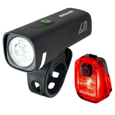 Sigma Aura 40 Hiro 17475 Fahrradlicht LED Set USB Akku mit Front und Rücklicht