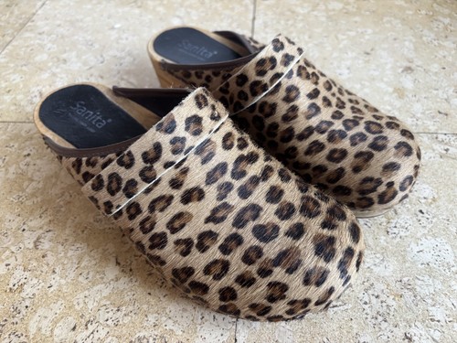 Sanita holzclogs leomuster - holzclogs,